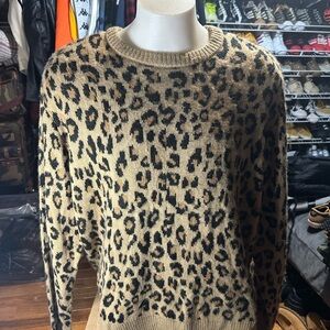 Men’s Brand New leopard sweater